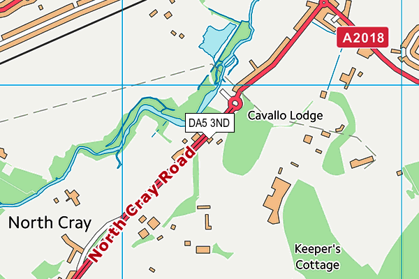 DA5 3ND map - OS VectorMap District (Ordnance Survey)