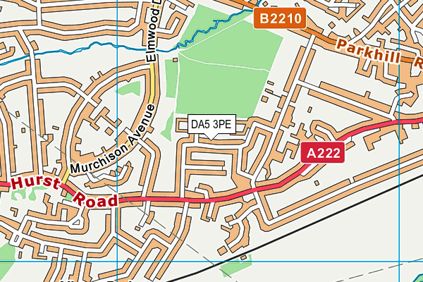 DA5 3PE map - OS VectorMap District (Ordnance Survey)