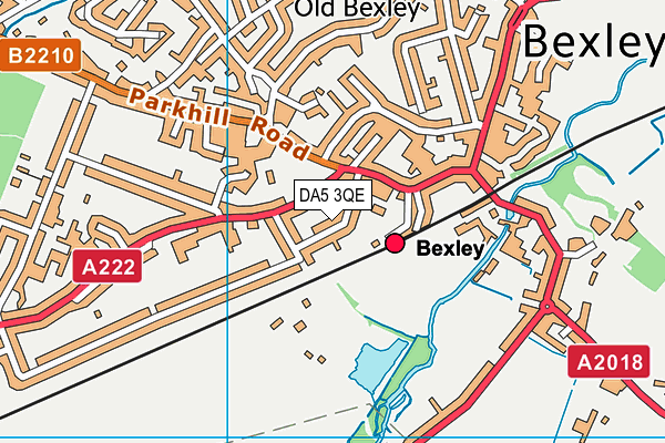 DA5 3QE map - OS VectorMap District (Ordnance Survey)