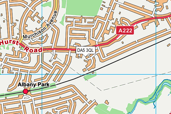 DA5 3QL map - OS VectorMap District (Ordnance Survey)