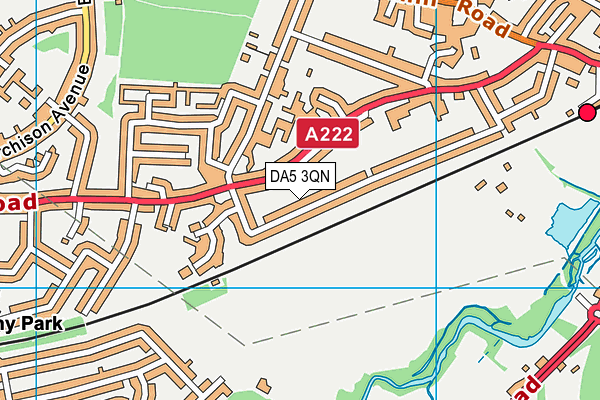 DA5 3QN map - OS VectorMap District (Ordnance Survey)
