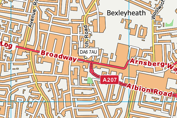 Map of BEXLEYHEATH LTD at district scale