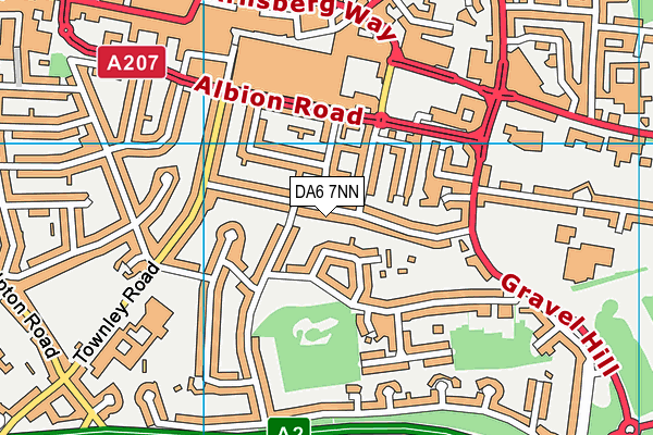 DA6 7NN map - OS VectorMap District (Ordnance Survey)
