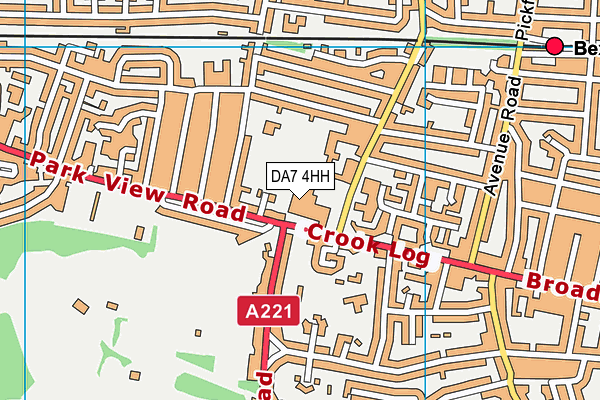 Crook Log Leisure Centre map (DA7 4HH) - OS VectorMap District (Ordnance Survey)