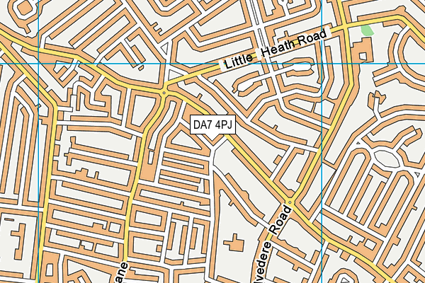 DA7 4PJ map - OS VectorMap District (Ordnance Survey)