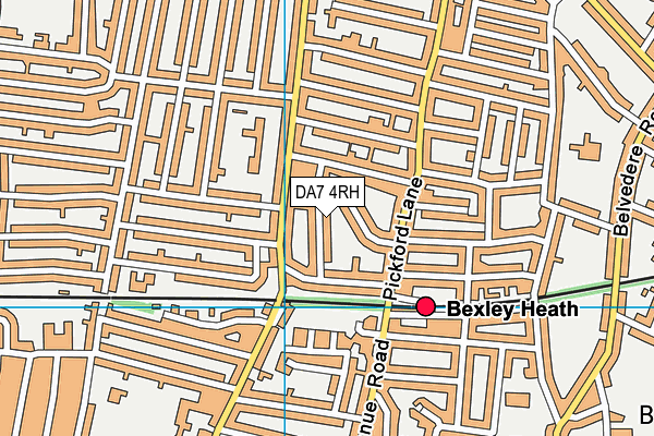 DA7 4RH map - OS VectorMap District (Ordnance Survey)