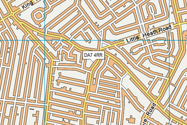 DA7 4RR map - OS VectorMap District (Ordnance Survey)