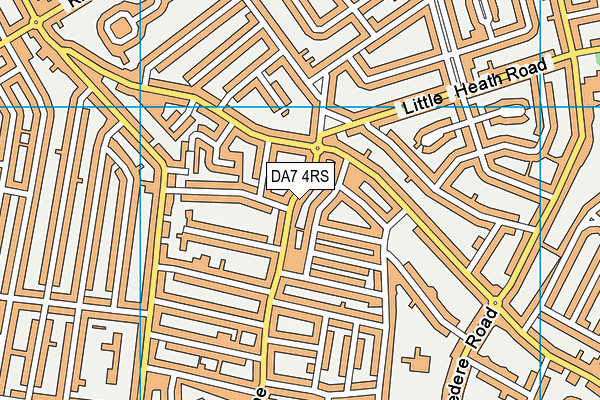 DA7 4RS map - OS VectorMap District (Ordnance Survey)