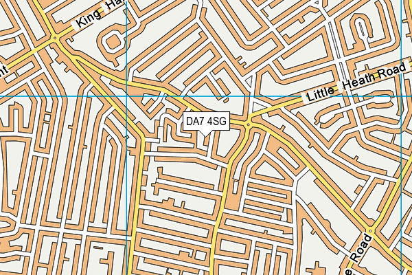 DA7 4SG map - OS VectorMap District (Ordnance Survey)