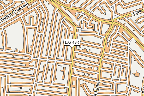 DA7 4SR map - OS VectorMap District (Ordnance Survey)