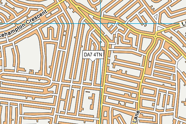 DA7 4TN map - OS VectorMap District (Ordnance Survey)