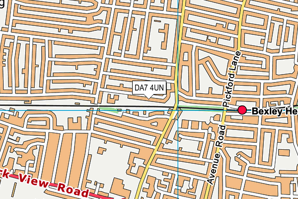 Barrington Primary School map (DA7 4UN) - OS VectorMap District (Ordnance Survey)