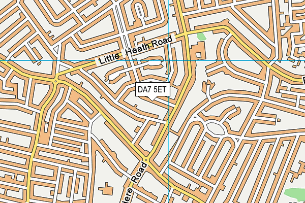 DA7 5ET map - OS VectorMap District (Ordnance Survey)