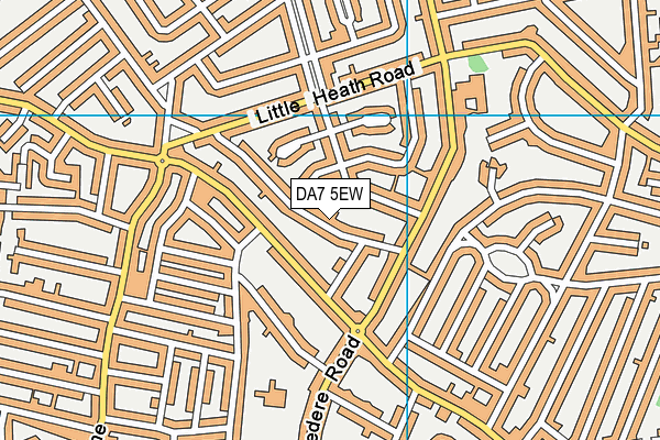 DA7 5EW map - OS VectorMap District (Ordnance Survey)