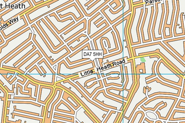 DA7 5HH map - OS VectorMap District (Ordnance Survey)