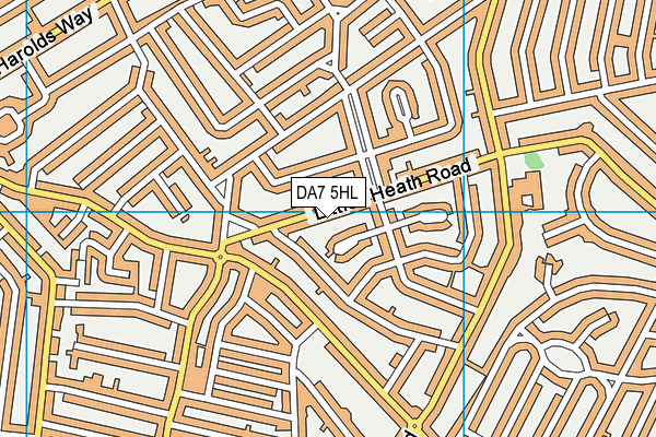 DA7 5HL map - OS VectorMap District (Ordnance Survey)