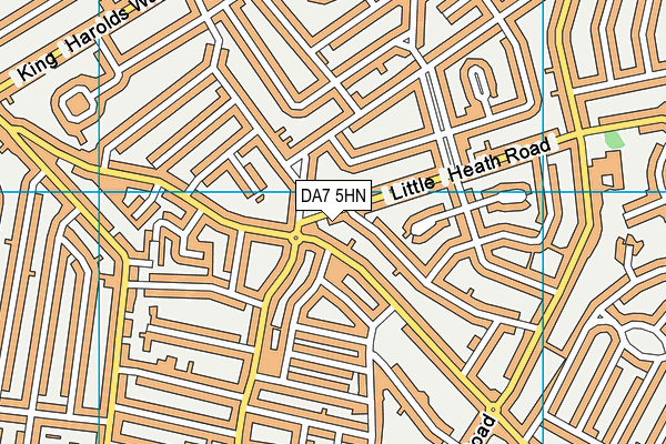 DA7 5HN map - OS VectorMap District (Ordnance Survey)