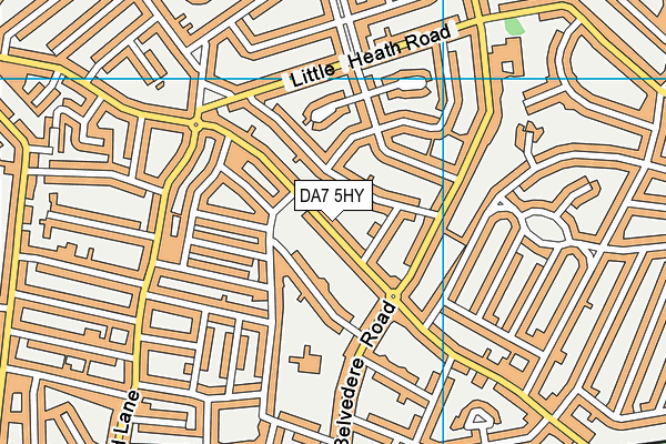 DA7 5HY map - OS VectorMap District (Ordnance Survey)