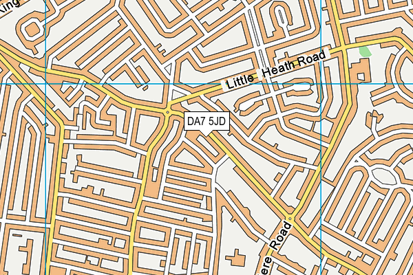 DA7 5JD map - OS VectorMap District (Ordnance Survey)