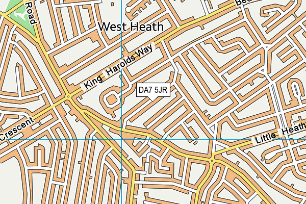 DA7 5JR map - OS VectorMap District (Ordnance Survey)