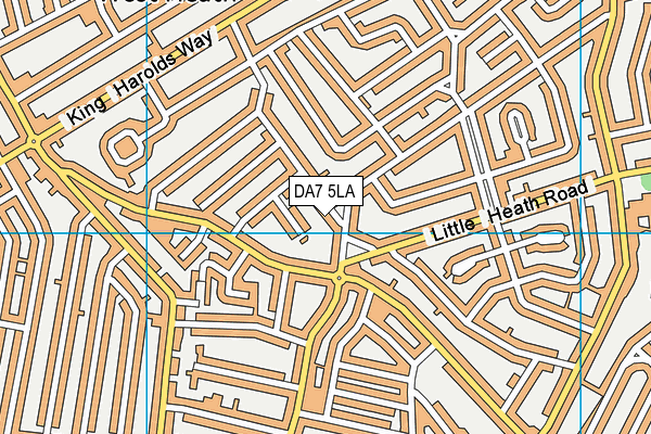 DA7 5LA map - OS VectorMap District (Ordnance Survey)