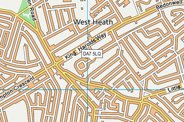 DA7 5LQ map - OS VectorMap District (Ordnance Survey)