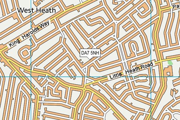DA7 5NH map - OS VectorMap District (Ordnance Survey)
