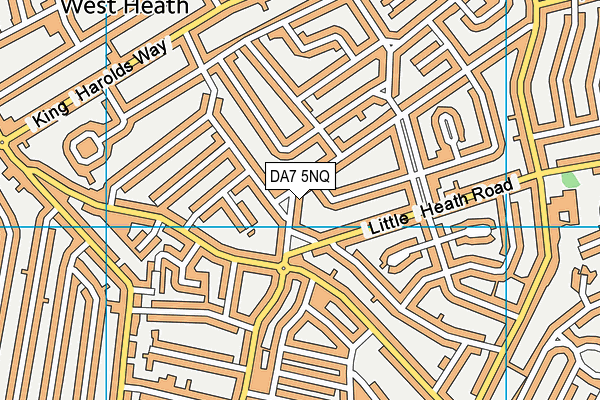 DA7 5NQ map - OS VectorMap District (Ordnance Survey)
