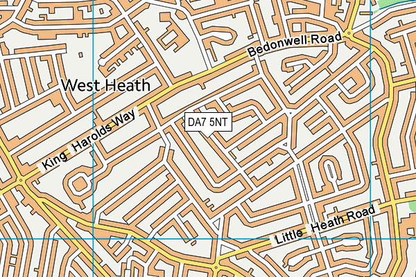 DA7 5NT map - OS VectorMap District (Ordnance Survey)