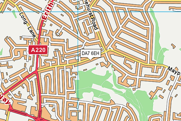 DA7 6EH map - OS VectorMap District (Ordnance Survey)