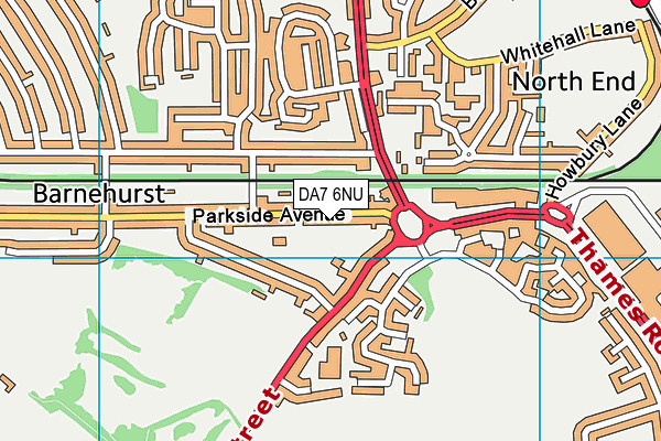 DA7 6NU map - OS VectorMap District (Ordnance Survey)