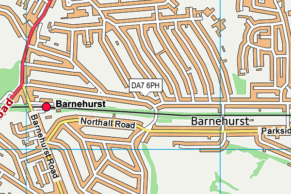 DA7 6PH map - OS VectorMap District (Ordnance Survey)