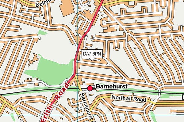 DA7 6PN map - OS VectorMap District (Ordnance Survey)