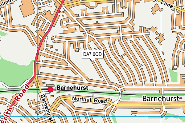 DA7 6QD map - OS VectorMap District (Ordnance Survey)
