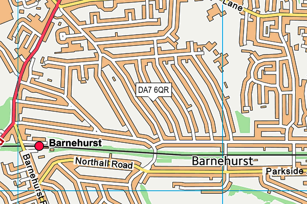 DA7 6QR map - OS VectorMap District (Ordnance Survey)