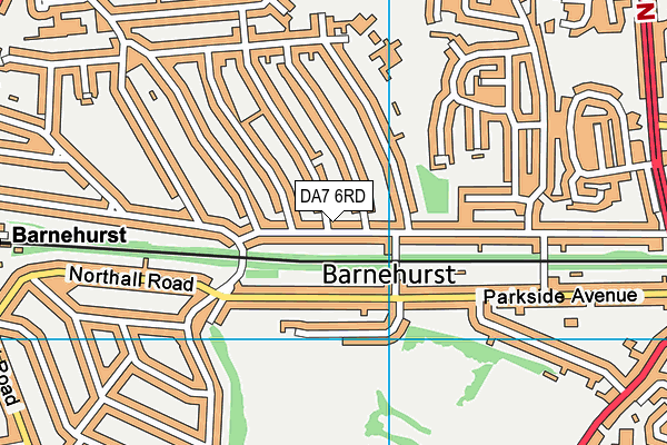 DA7 6RD map - OS VectorMap District (Ordnance Survey)