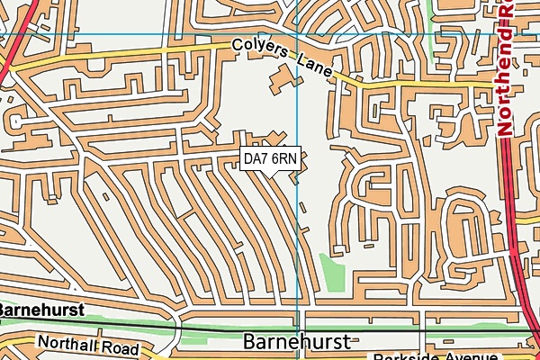 DA7 6RN map - OS VectorMap District (Ordnance Survey)