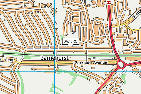 DA7 6RQ map - OS VectorMap District (Ordnance Survey)