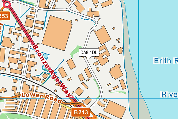 DA8 1DL map - OS VectorMap District (Ordnance Survey)