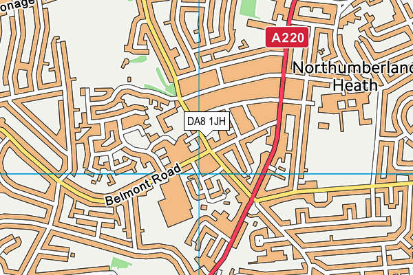 DA8 1JH map - OS VectorMap District (Ordnance Survey)