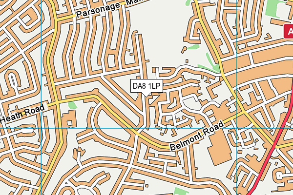 DA8 1LP map - OS VectorMap District (Ordnance Survey)