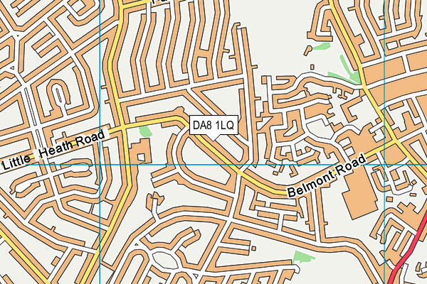 DA8 1LQ map - OS VectorMap District (Ordnance Survey)