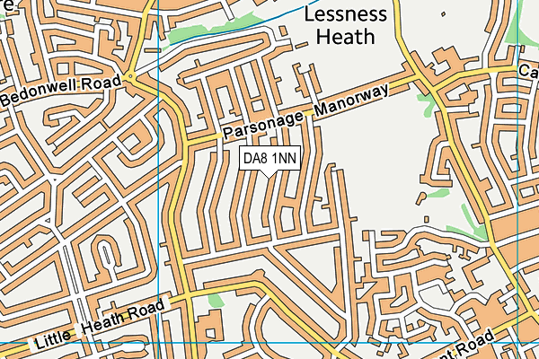 DA8 1NN map - OS VectorMap District (Ordnance Survey)