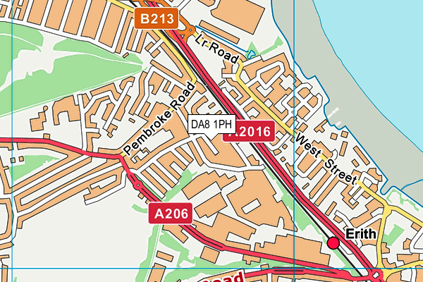 DA8 1PH map - OS VectorMap District (Ordnance Survey)