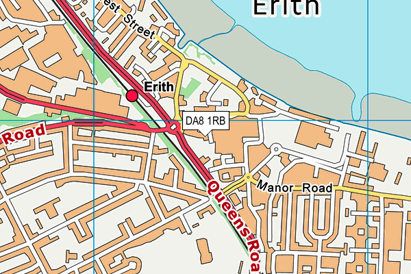 Map of SAVS BARBERS (ERITH) LIMITED at district scale