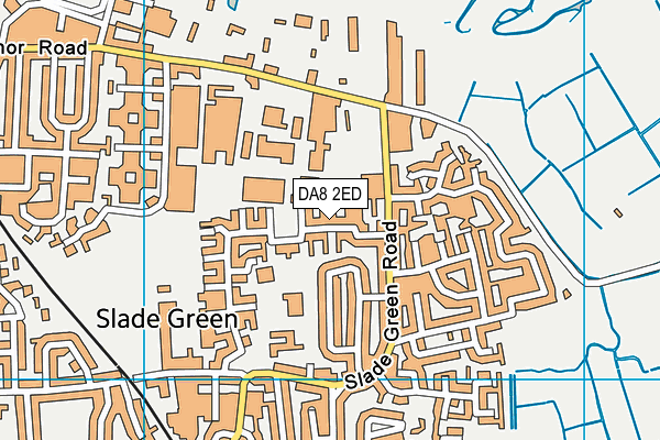 DA8 2ED map - OS VectorMap District (Ordnance Survey)