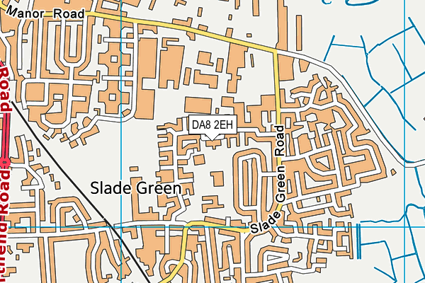 DA8 2EH map - OS VectorMap District (Ordnance Survey)