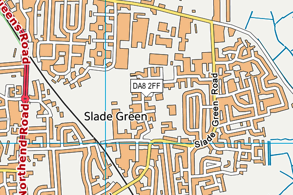 DA8 2FF map - OS VectorMap District (Ordnance Survey)