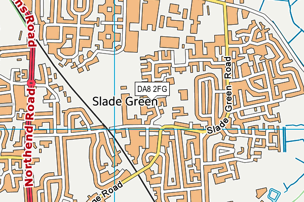 DA8 2FG map - OS VectorMap District (Ordnance Survey)