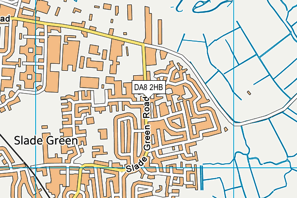 DA8 2HB map - OS VectorMap District (Ordnance Survey)